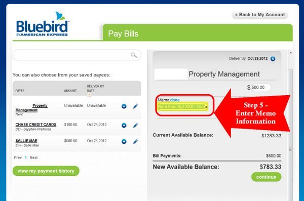 How to Use Bluebird "Pay Bills" to Pay Rent, Mortgage ...