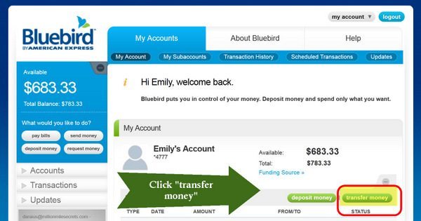 Bluebird Checking Account | Million Mile Secrets