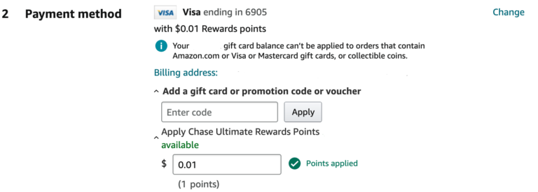 Chase Ultimate Rewards Amazon discount Million Mile Secrets
