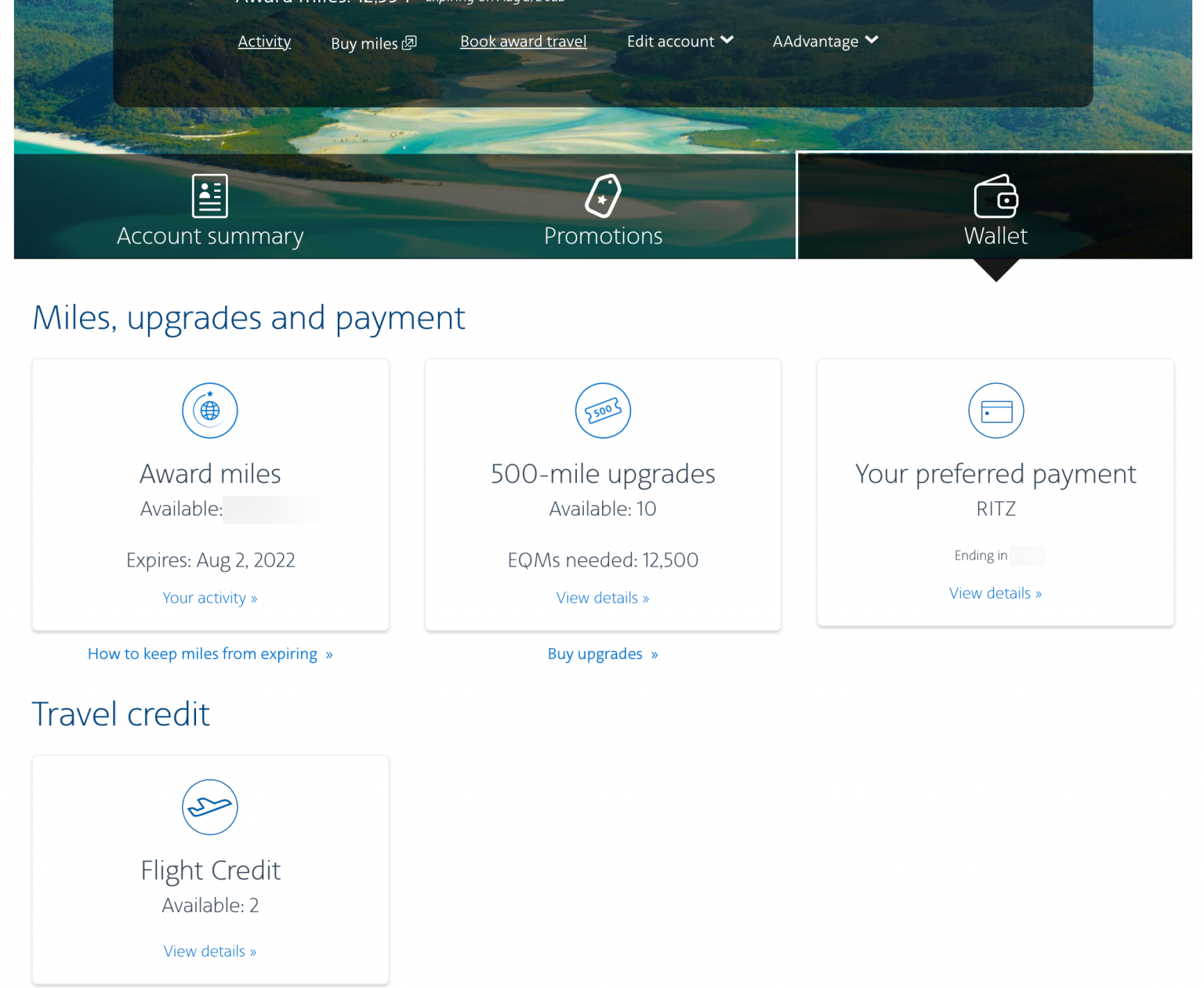 How to use American Airlines 500mile upgrade certificates