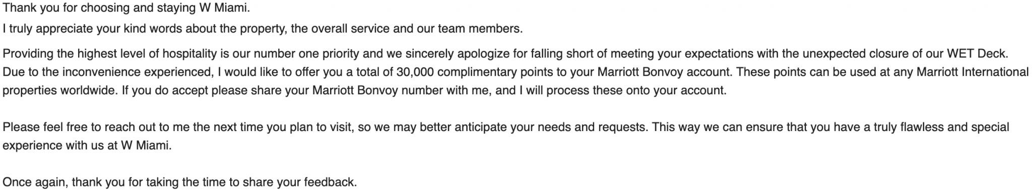 A polite complaint just scored me 30,000 Marriott points | Million Mile ...