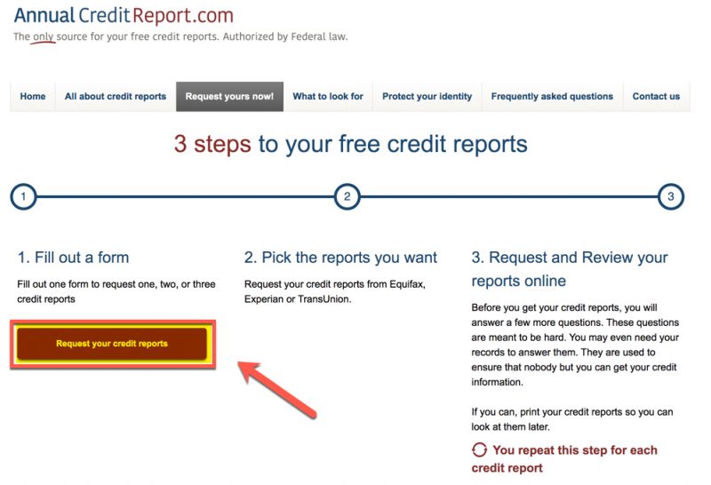 view transunion credit report file number