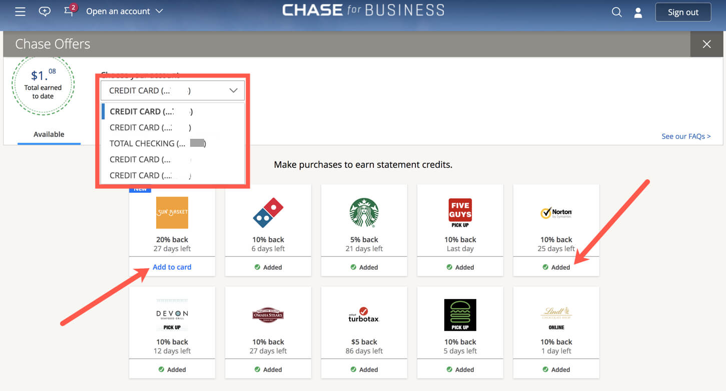 how to use chase offers | million mile secrets