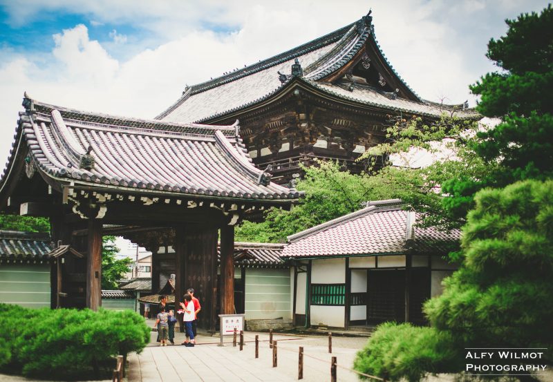 Riding Bikes Around Temples Like This One in Kyoto Was a Highlight of Our Trip!
