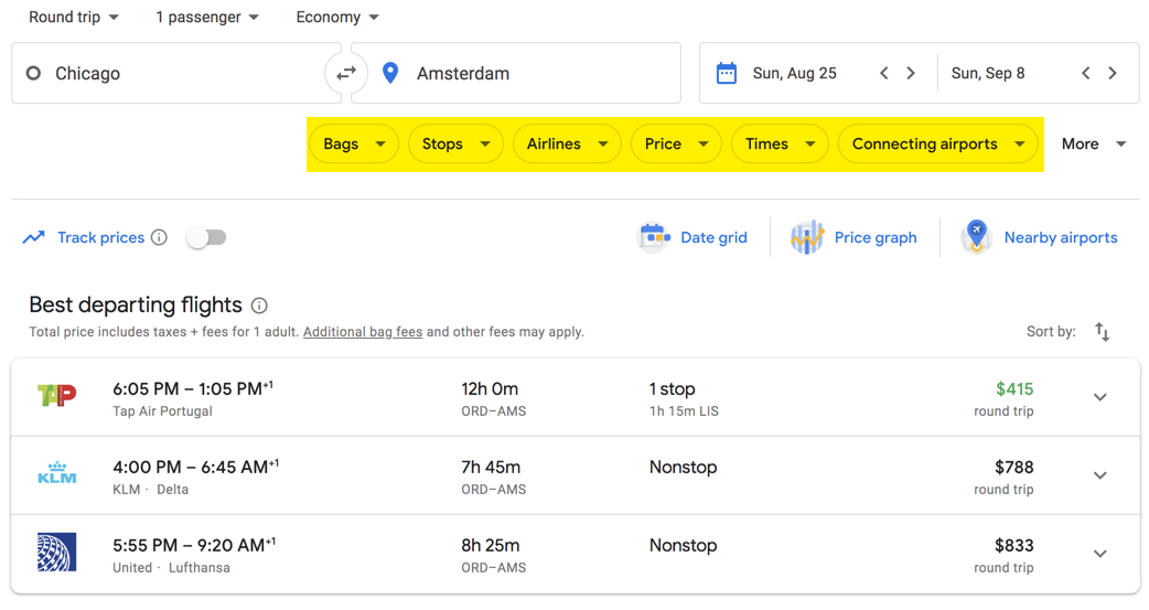 How to use Google Flights Million Mile Secrets