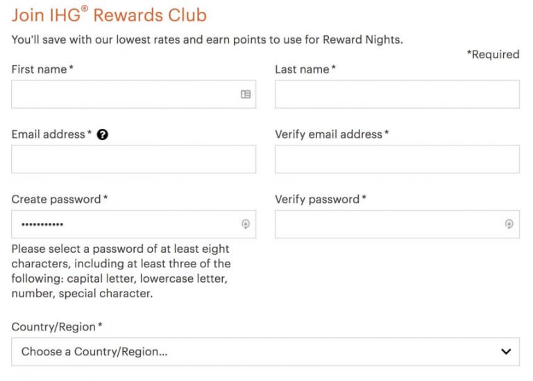 How to set up a IHG account Million Mile Secrets