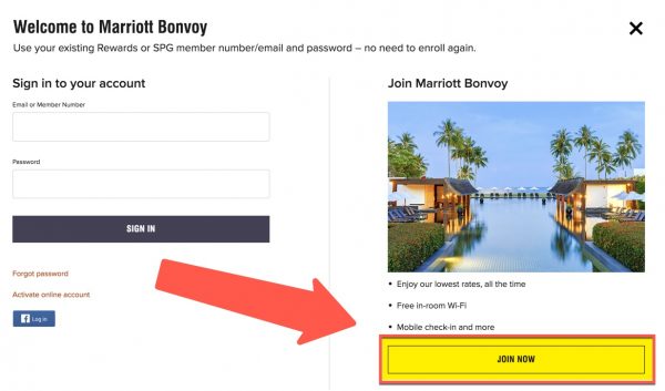 marriott travel agent sign up