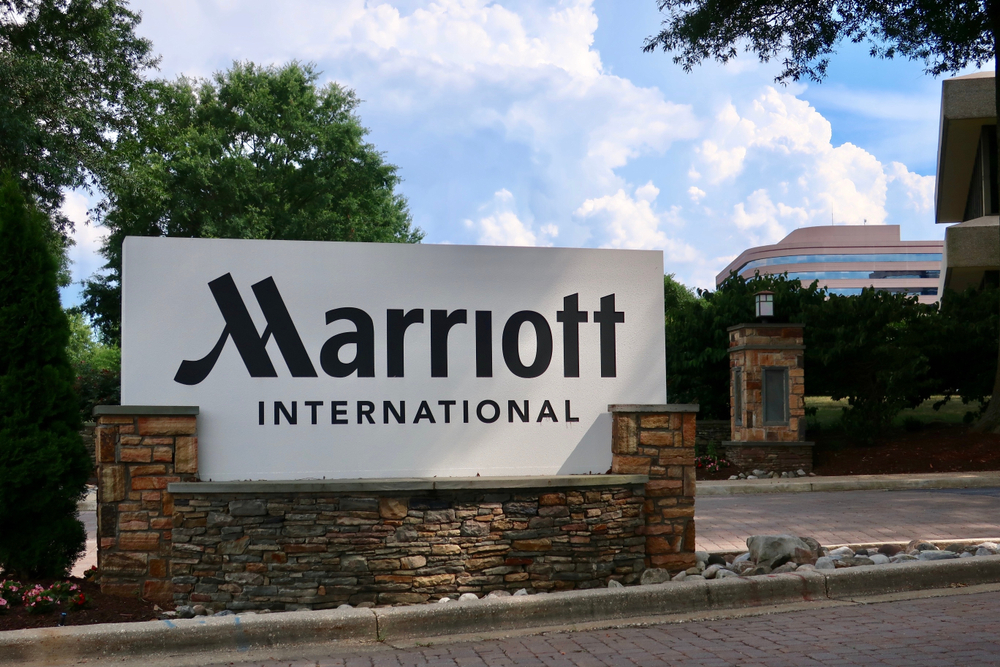 Entrance to a Marriott St. Regis