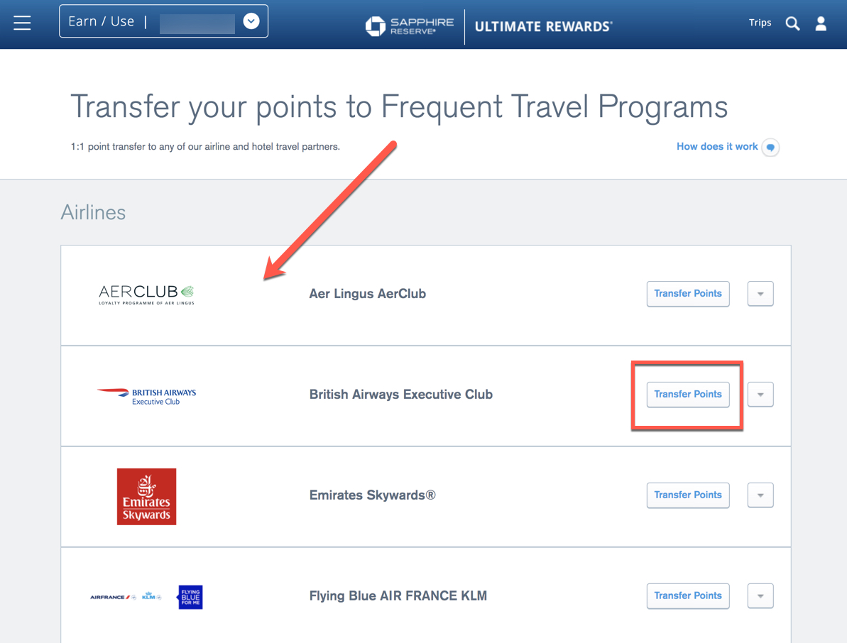 chase travel points phone number