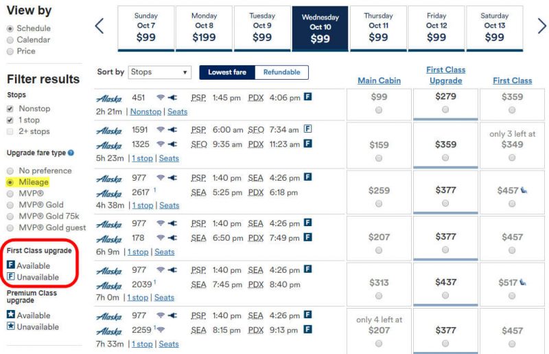 Delta Airlines Mileage Upgrade Chart
