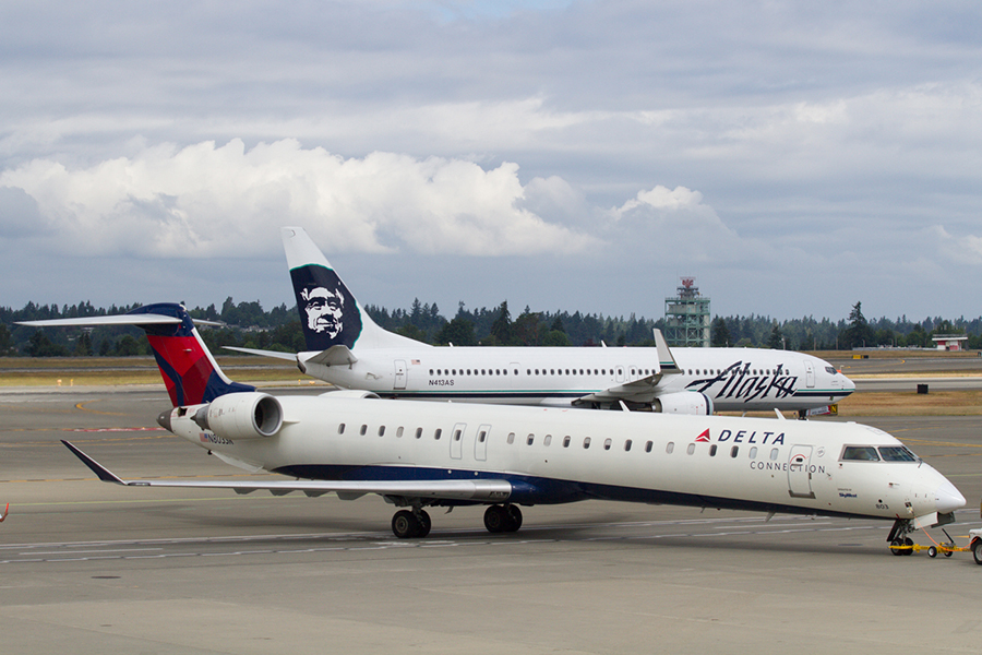 Delta and Alaska Airlines