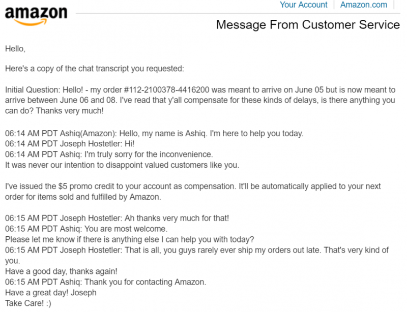 I've Never Rooted for a Late Amazon Prime Delivery Until Now (Thanks