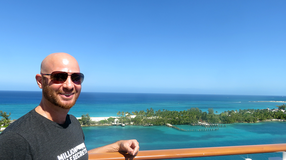 Bahamas cruise, looking to the beautiful ocean