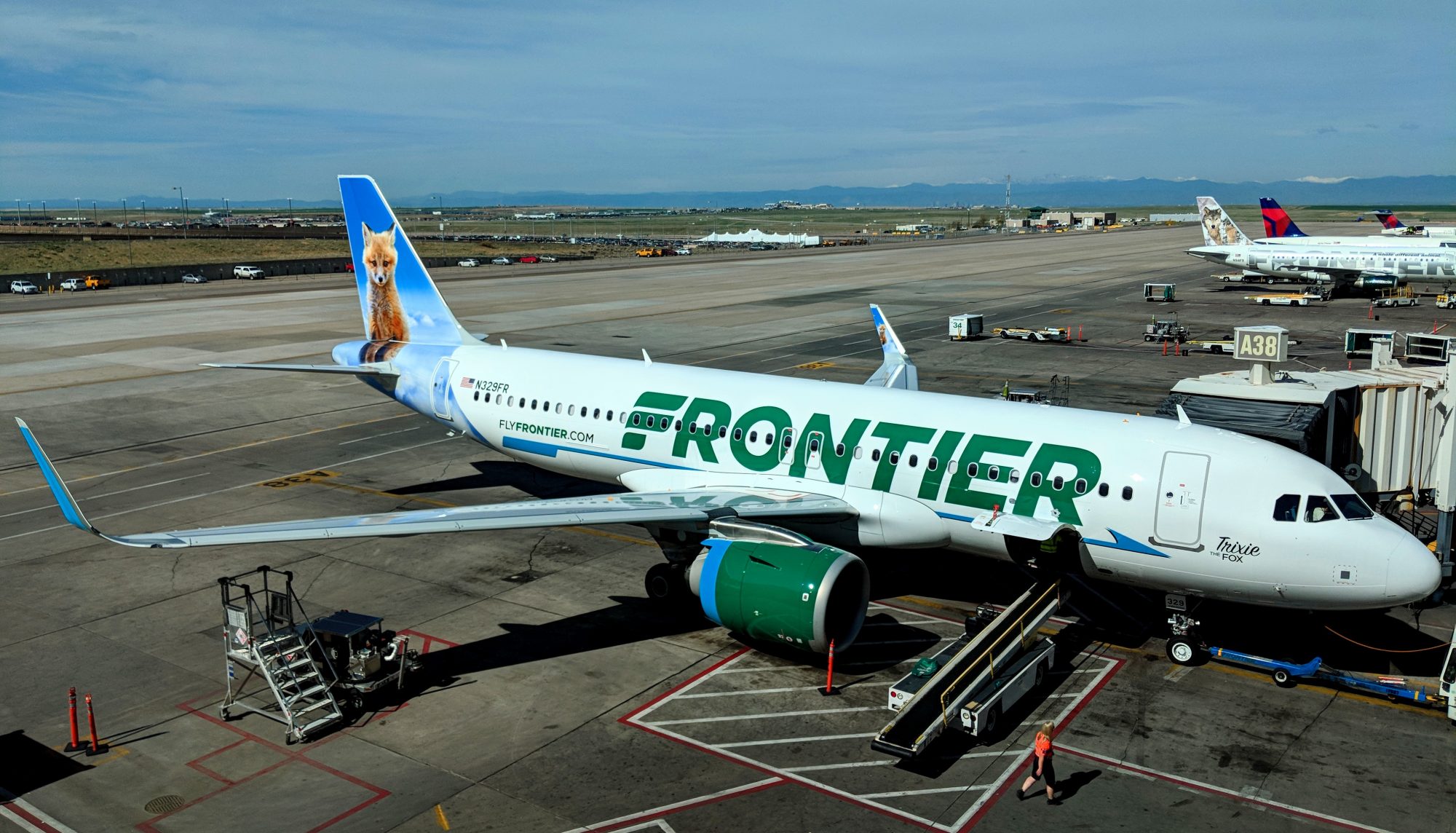 frontier airlines stroller and car seat