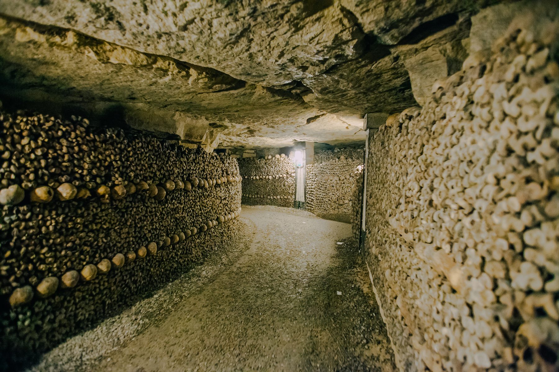 Catacombs underneath Paris