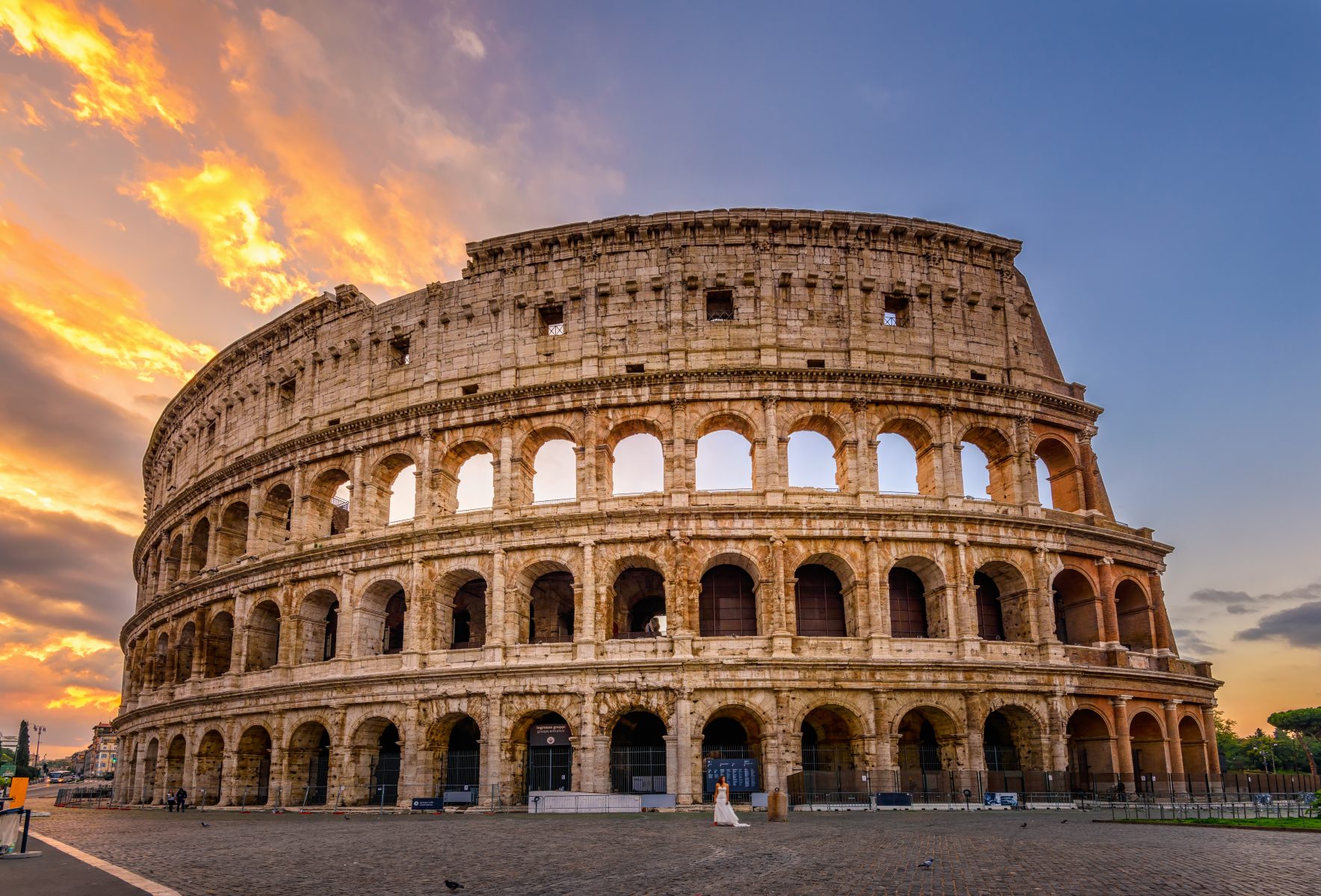 Colosseum sunrise in Rome